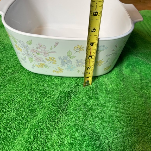 Vintage Corning Ware Pastel Floral Bouquet 5 L Baking Dish Pyroceram EUC - Picture 3 of 10